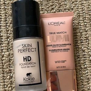 Foundation and illumniator/ highlighter